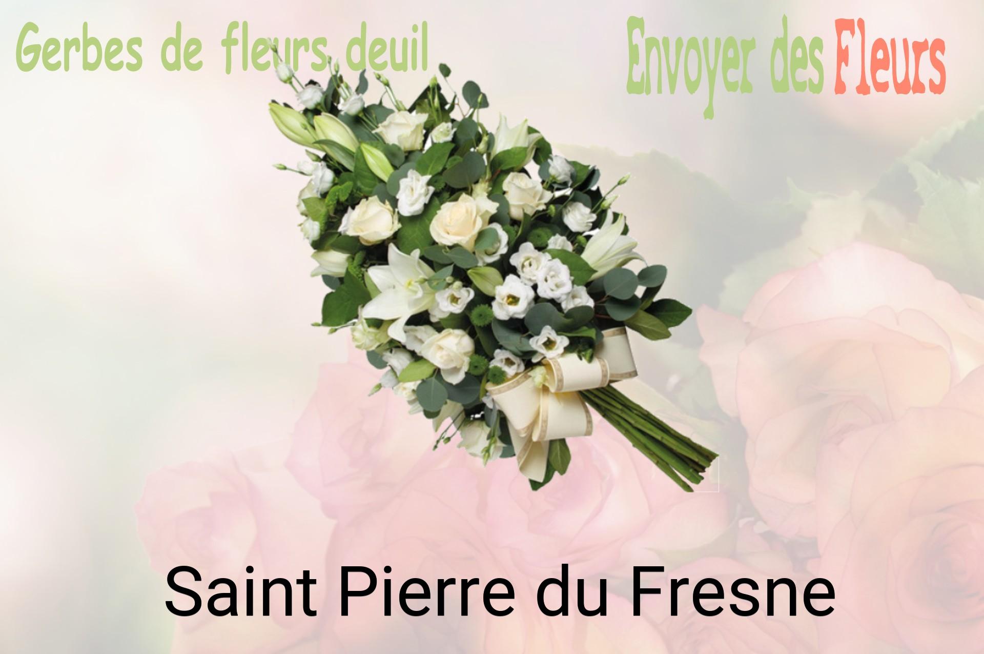 Gerbe de fleurs de deuil livrée à Saint-Pierre-du-Fresne